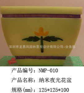 稀土纳米夜光花盆 高科技与民俗工艺融合的景观新宠
